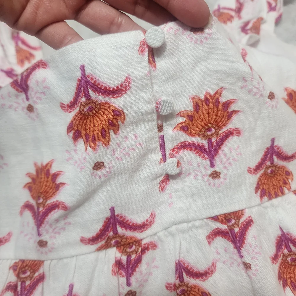 J.Crew Factory Women's Linen Blend Ruffle Strap Mini Sundress Floral Sz 14 NWT - Picture 7 of 14